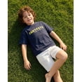 thumbnail image 3 of Balabala Kids Solid Color T-Shirt with Letter Print, Soft Cotton Short Sleeve Basic Tee for Boys and Girls, 3 of 7