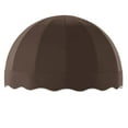 thumbnail image 3 of Awntech 3.38 Ft Bostonian Dome-Shaped Fixed Awning Canopy (40.5in x 26.25in x 20.25in), Brown, 3 of 4
