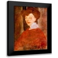 thumbnail image 1 of Modigliani, Amedeo 18x24 Black Modern Framed Museum Art Print Titled - Portrait of a Woman 1907, 1 of 5