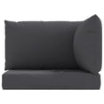 thumbnail image 4 of vidaXL 23.6 in x 23.6 in Black Cushion Set Outdoor Seating Cushions, Water-Resistant, 3 Count, 4 of 9