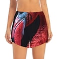 thumbnail image 2 of Daiia Closeup Red Flamingo Portrait Pattern Women's 2 in 1 Running Shorts - Lightweight Athletic Workout Gym Yoga Shorts Liner with Phone Pockets-X-Large, 2 of 7
