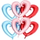 thumbnail image 1 of 6 globos de helio grandes en forma de corazón de 43 pulgadas, globos de aluminio, globos de aluminio para ceremonia de compromiso de boda, día de San Valentín, color aleatorio, 1 of 5