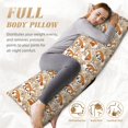 thumbnail image 3 of Bingfone Body Pillow Cover Long Pillow Case with Zipper Decorative Bedding Pillowcase 20"x54" Soft Cushion Pillow Case for Bedroom (without pillow core) -Autumn Fox with Brown Plants, 3 of 6