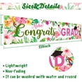 thumbnail image 2 of Congrats Grad Banner Graduation Decorations Class of 2025 Large Luau Grad Yard Sign Hawaiian Hanging Grad Backdrop Outdoor/Indoor Tropical 2025 Graduation Party Supplies 118"x 24", 2 of 7