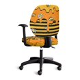 thumbnail image 4 of Chririnla Honey Bee Daisy 2 Pack Set Computer Chair Cover for High Back Chairs, Washable Stretchable Polyester Office Chair Covers, 4 of 8