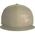 thumbnail image 2 of Jesus Loves You Baseball Cap Men Trucker Hat Women Dad Hat Sun Hat Adjustable Ponytail Hat Black, 2 of 8