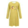 thumbnail image 4 of HongQid Nightgowns for Women Soft Grpahic House Dress Long Sleeve Sleep Shirts Fall Sleepwear Night Gown Nightshirt, 4 of 6