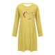thumbnail image 4 of HongQid Nightgowns for Women Soft Grpahic House Dress Long Sleeve Sleep Shirts Fall Sleepwear Night Gown Nightshirt, 4 of 6