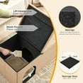 thumbnail image 4 of Cat Litter Box Enclosure Large with Lid, Modern Hidden Cat Litter Box Furniture with Litter Mat, Dog Proof, Easy to Clean & Order Control, 35.4 x 19.7 x 18.9 Inchs (Beige), 4 of 7
