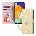 thumbnail image 1 of Compatible With Samsung Galaxy A04s Case Retro Gilded Flower Pu Leather Rfid Blocking Wallet Cover, 1 of 3