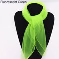 thumbnail image 1 of Opolski Women Fashion Pure Candy Color Soft Chiffon Silk Neck Scarf Square Wrap Shawl, 1 of 9