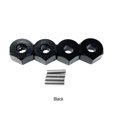 thumbnail image 4 of Ounissouiy Adaptador de cubo hexagonal de rueda de aleación de aluminio, para 1/14 MJX Hyper Go 14209 14210, cubo hexagonal de rueda de aleación Kits de construcción modelo Negro, 4 of 6