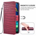 thumbnail image 4 of Étui de Téléphone Portable pour Lg V50, Étui en Cuir pour Lg V50, Étui à Rabat, Rouge, 4 of 7