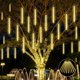 thumbnail image 1 of Luces de Lluvia de Meteoritos, 30cm, 10 Tubos 240 Luces LED de Carámbano Impermeable, Luces de Lluvia Que Caen, para Decoración de Árbol, Aleros, Techo, Patio, Jardín (Blanco Cál, 1 of 5