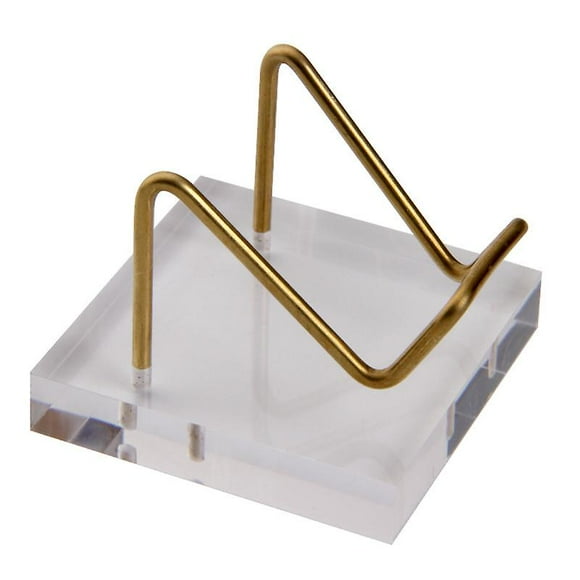 Niuniu Crystal Display Stands Acrylic Display Stands Mineral Agate Fossil Coral Display Stands For Fossil Amethyst Geo Samples(2pcs, Transparent)