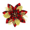 thumbnail image 3 of 2024 Nuevo árbol de Navidad con flores brillantes de 14 cm, adornos de flores artificiales, decoración navideña para el hogar, Año Nuevo, 3 of 5