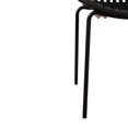 thumbnail image 6 of 2 Patio Dining Chairs, Black. Modern Simple Style With Breathable . Metal Legs And Plastic Seat. Ergonomic, Strong, 300 Lbs Capacity. 24.79"x23.16"x30.64". Assembly Required Chairs ( Of 2), Art + ,, 6 of 6