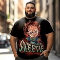 thumbnail image 2 of Men T Shirt for Big & Tall Man Graphic Short Sleeve Plus Size Oversized Tee Tshirts 7XLT 3DTS10093, 2 of 8