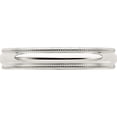 thumbnail image 4 of Sterling Silver 4mm Milgrain Comfort Fit Band (Size 8) Made In United States qcfm040-8, 4 of 5