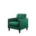 thumbnail image 2 of Miekor Furniture Hale 27.5" Green Velvet Accent Armchair with Tufting 73529, 2 of 5