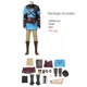thumbnail image 3 of Disfraz de Cosplay de Zelda Breath of the Wild Link, camisa, capa, accesorios, conjunto para adultos y niños, para fiesta de carnaval, 3 of 5