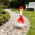 thumbnail image 6 of SHENGXINY Porch Goose Outfits, Large White Holiday Porch Goose Clothes for Outdoor Yard Garden Patio Holiday Decorations Red 23in, 6 of 6