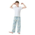 thumbnail image 2 of FORMRS Kids Pajama Pants with Pockets Size 6-8Y Boys Lounge Sleep Bottoms, Blue Rabbits, 2 of 8