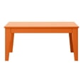 thumbnail image 4 of WestinTrends Malibu Low Outdoor HDPE Patio Rectangle Coffee Table, Orange, 4 of 8
