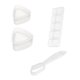 thumbnail image 1 of EeaseMX 4 moldes para hacer sushi, herramientas sencillas para hacer rollos de arroz (blanco), 1 of 7