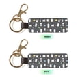 thumbnail image 2 of Wukai Lovely Penguin Print Leather Car Keychain, Universal Key Fob Keychain, Leather Key Chain Holder for Men and Women,360 Degree Rotatable, 2 of 5