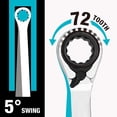 thumbnail image 4 of Juego de llaves DURATECH con trinquete reversible de 9 piezas SAE con funda, 4 of 6