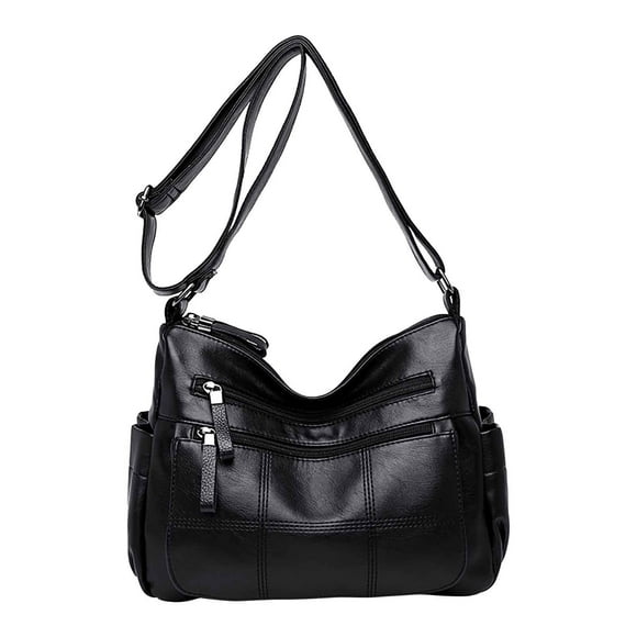 Boovnll Home Storage, New One Shoulder Crossbody Bag Leather Large Capacity Multi Compartment Women Bag, Storage, Storage and Organization, Organization and Storage