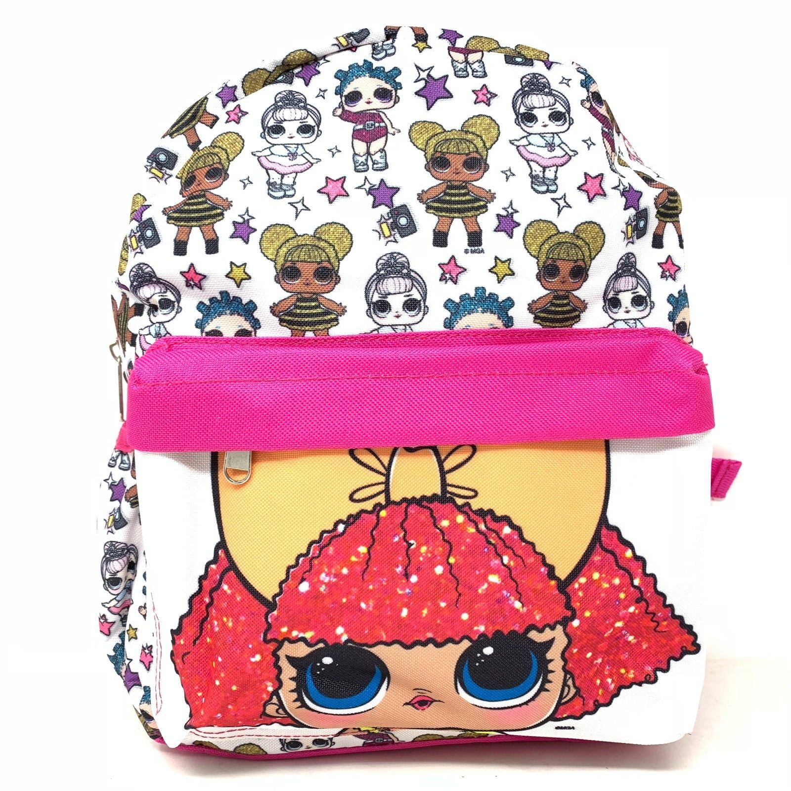 LOL Surprise! Small 12" White AllOver Print Girls' School Backpack