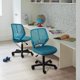 thumbnail image 5 of Bonita silla de oficina Yaheetech Kids, silla de estudio sin brazos con respaldo bajo y soporte lumbar, altura ajustable para niños en el dormitorio y la escuela, turquesa, 5 of 9