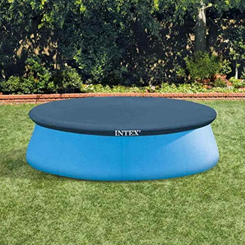 Pool cover Blue Fast Set 8 10 12 Foot Round PE Pool Debris Cover with Ropes 