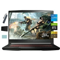 MSI GF63 Thin 15.6" FHD Gaming Laptop, Intel Core i5-11400H, 8GB RAM, 512GB SSD, NVIDIA GeForce RTX 3050 4GB, Backlit Keyboard, Windows 11 with Tigology Accessories