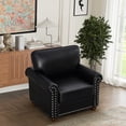 thumbnail image 2 of Solid Wood Frame, Smooth PU Surface - Cozy Single Chair for Relaxing in Living Room, 2 of 5
