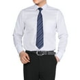 thumbnail image 2 of Cloudstyle Men's Dress Shirt Slim Fit Button Down Stripe Checked Shirt fs22, 2 of 6