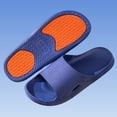 thumbnail image 6 of Men's House Slippers Slip-on Flat Heel Non-Slip Shower Shoes Mens Indoor Home Bedroom Pool Bathroom Home Shower Slippers Beach Shoes, 6 of 6