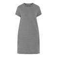 thumbnail image 4 of Time and Tru Women's Cotton T-Shirt Dress, Sizes XS-XXXL, 4 of 4