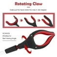 thumbnail image 2 of Grabber Reacher Tool, Foldable Grabber Reaching Tool, Lightweight Trash Picker Upper Tool for Elderly with Anti-Slip Rotating Rubber Gripper, Red, 2 of 12
