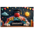 thumbnail image 2 of Colorful Design Happy Graduation Banner Preschool Graduate Rainbow Theme for Preschool Graduation Party Kids Celebration Classroom Decoration, 2 of 7