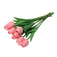 thumbnail image 2 of Monstrate 10 unidades/juego de flores de PU realistas para proyectos de bricolaje, buena sensación de mano duradera, adecuada para decoración Flores artificiales Rosa, 2 of 6