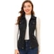 thumbnail image 1 of Allegra K Chaqueta con cremallera y bolsillos sin mangas Anorak Utility Chaleco para mujer Negro M, 1 of 6