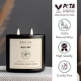 thumbnail image 3 of Majestic Pure Citronella Eucalyptus Lemongrass Scented Candle, 10 oz Jar Candle, 2-Wick Soy Wax Blend, Up to 45+ Hours Burn Time, Refreshing Outdoor Fragrance, Buzz, 3 of 8