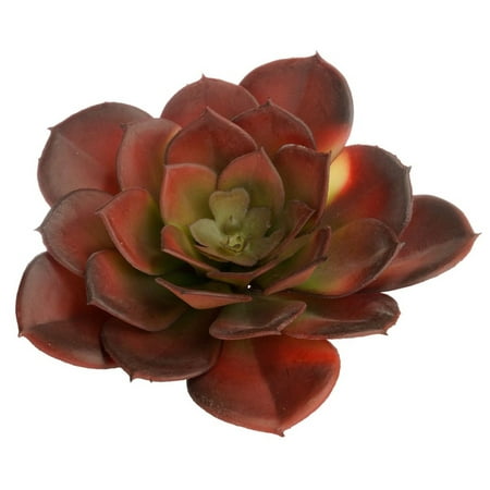 Mini Fake Succulent Plant Magenta Color Plastic Flower Office Desk