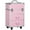 Pink, variant on HOMCOM Rolling Makeup Train Case Traveling Cart w/ Swivel Wheel Silver