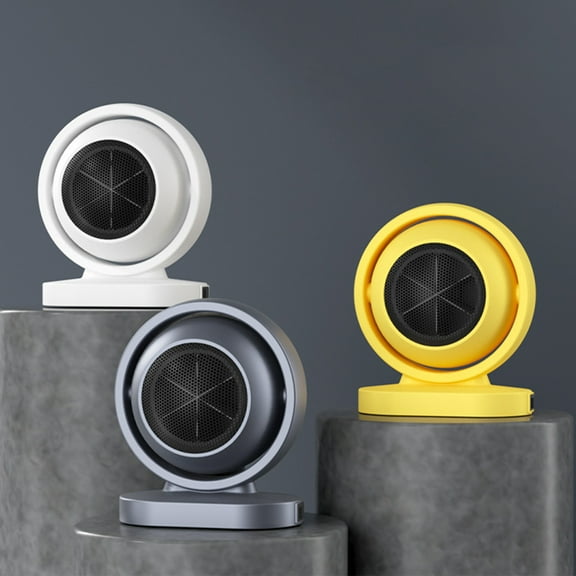 VBODN Heater Fan with Heating and Fan Modes,Electric Heater with Adjustable Thermostat,Battery Powered Heater,for Car Indoor Home Dorm Office