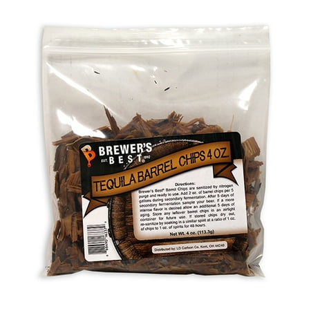 Tequila Barrel Chips by Brewer's Best - 4 oz. (Best Rated Tequila Brands)