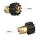 thumbnail image 5 of 2 piezas de accesorios de conector rápido de latón M22 y M22 para mangueras de jardín y ra a presión Baoblaze Adaptador de lavado a presión, 5 of 8